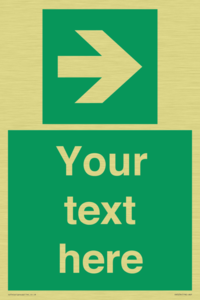 Custom Arrow Right Sign